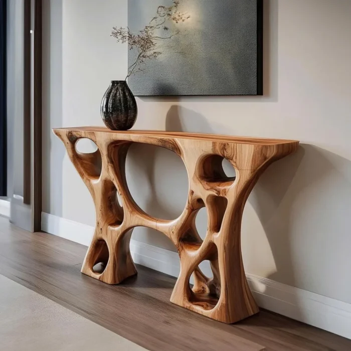 Grove Narrow Console with Shelf